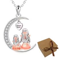 Colar Mãe E Filha Lua Dia Das Mães Eu Te Amo Caixa Presente Colar Mãe E Filha Lua Dia Das Mães Eu Te Amo Caixa Presente