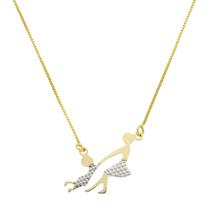 Colar Mãe e Filho Menino Em Banho de Ouro 18k Colar Mãe e Filho Menino Em Banho de Ouro 18k