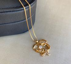 Colar mãe filho b ouro