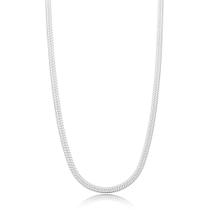 Colar malha laminada em aço inoxidável com extensor Colar malha laminada em aço inoxidável com extensor