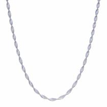 Colar Malha Torcida 45cm - Banhado em prata 925 Colar Malha Torcida 45cm - Banhado em prata 925