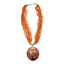 Colar Mandala Laranja