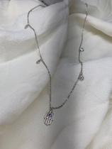 Colar Mão de Fátima Prata 925 Colar Mão de Fátima Prata 925