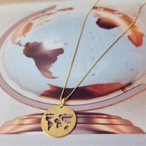 Colar Mapa mundi