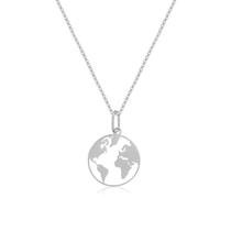 Colar Mapa Mundi Prata 925 Colar Mapa Mundi Prata 925