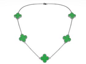 Colar marsilea crisopazio 12mm em Prata 950 Sofisticação e Estilo Colar marsilea crisopazio 12mm em Prata 950 Sofisticação e Estilo