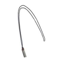 Colar Masculino Armem Rr Bijoux Couro Marrom Grafite