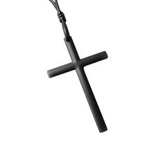 Colar Masculino Crucifixo All Black Regulável