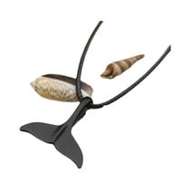 Colar Masculino De 24 Polegadas Com Pingente De Animais Marinhos (Tubarão Manta, Baleia) Para Praia