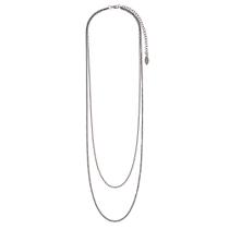 Colar Masculino Duplo Correntes Diamantadas