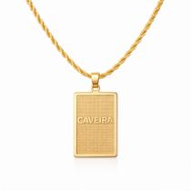 Colar Masculino Entidade Caveira - Banhado em Ouro 18k Colar Masculino Entidade Caveira - Banhado em Ouro 18k