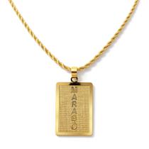 Colar Masculino Exu Marabô - Banhado em Ouro 18k