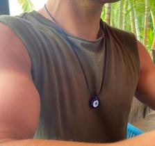 Colar masculino olho grego proteção Colar masculino olho grego proteção