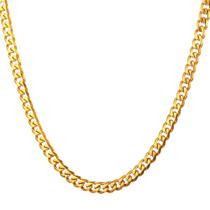 Colar Masculino Ouro 18k 70cm Grumet Premium 4mm