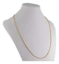Colar Masculino Ouro 18k Corrente Veneziana 1.6 60 Cm Cordão