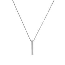 Colar Masculino Pingente Retangular em Aço Inox - Brearley Colar Masculino Pingente Retangular em Aço Inox - Brearley