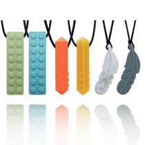 Colar mastigável Atsky de silicone, brinquedos sensoriais para mastigar Colar mastigável Atsky de silicone, brinquedos sensoriais para mastigar