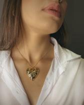 Colar Max Coração cravejado em micro zircônia