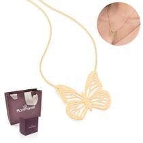 Colar Maxi Borboleta Colar Grande Rommanel Presente Feminino