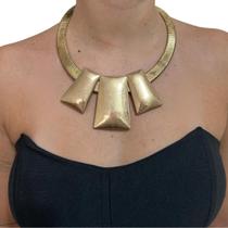 Colar maxi elegante banhado premium luxo atemporal tendencia