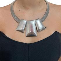 Colar maxi elegante banhado premium luxo atemporal tendencia