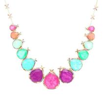 Colar Maxi Festa Turmalina Fusion Ametista Pedraria Luxo Adicionar aos favoritos