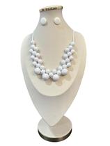 Colar Maxi Resina Fio Bolas Feminino Atemporal Elegante Luxo Colar Maxi Resina Fio Bolas Feminino Atemporal Elegante Luxo