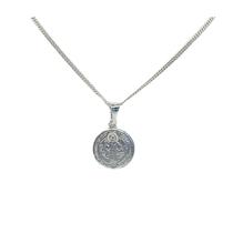 Colar: Medalha de São Bento, pingente, prata esterlina 925