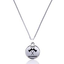 Colar Medalha Orixá Xangô Machados Proteção Espiritual