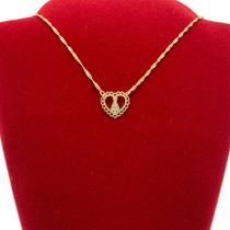 Colar Medalha Proteção Religioso Folheado Ouro São Jorge NS