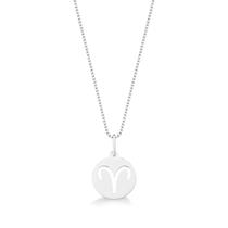 Colar Medalha Signo Áries Prata 925