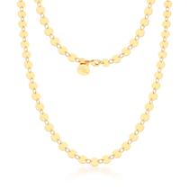 Colar Medalhas Bee Bless banhado à ouro 18 k