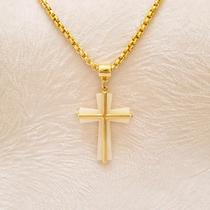 Colar Médio Com Crucifixo Esmaltado Colar Médio Com Crucifixo Esmaltado