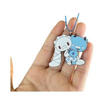 Colar Melhor Amigo Urso Rosa Universal Com Pingente Duplo Gloomy Bear Coelho