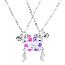 Colar Melhores Amigas Best Friends Amizade Gatinhos Bff Par