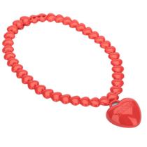 Colar Melissa Plastic Jewelry Vermelho Colar Melissa Plastic Jewelry Vermelho