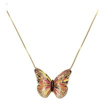 Colar Metamorfose Borboleta 23cm Menela