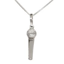 Colar Microfone Coleção Hobbies Prata 925