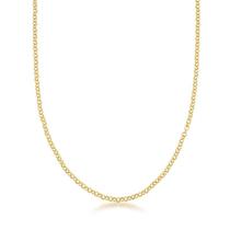 Colar mini elo portugues com fecho boia 45 cm