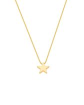 Colar mini estrela minimalista banhado a ouro 18k