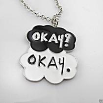 Colar Minimalista A Culpa é das Estrelas Okay Okay Pingente Nuvem Duplo Filme Romance Geek Prata Colar Minimalista A Culpa é das Estrelas Okay Okay Pingente Nuvem Duplo Filme Romance Geek Prata