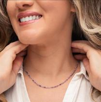 Colar Minimalista de Pedra Natural Fluorita com Fecho de Prata 925 - Superação e Compreensão Colar Minimalista de Pedra Natural Fluorita com Fecho de Prata 925 - Superação e Compreensão