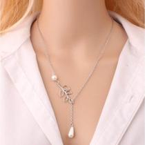 Colar Minimalista Dourado Feminino Gargantilha Strass Shocke -