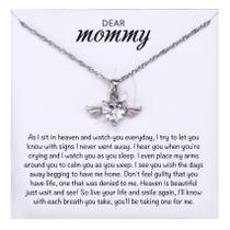 Colar MIXJOY Angel Wings Heart Memorial Silver