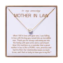 Colar MIXJOY Single Pearl Dainty Gift de 8 mm Colar MIXJOY Single Pearl Dainty Gift de 8 mm