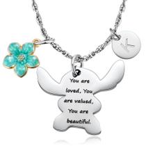 Colar MIXJOY Stitch You are Loved Valued Beautiful K