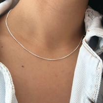 Colar Modelo Grumet 40cm Em Prata 925