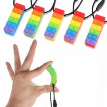 Colar Mordedor Silicone Sensorial para Autismo TDAH Infantil
