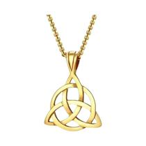 Colar nó celta para homens, pingente celta, joia nórdica da sorte vintage, amuleto masculino