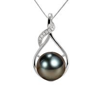 Colar NONNYL Tahitian Black Pearl 9-10 mm banhado a ouro 18K Colar NONNYL Tahitian Black Pearl 9-10 mm banhado a ouro 18K